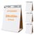Nortix Sticky Easel Pad, Flip Chart Paper, Easer Paper, Upgraded Versatile Tabletop Sticky Easel Pad with Dry Erase Surface for Meeting/Training/Doodling, 20×23 Inches, 20 Sheets/Pad, 4 Pads