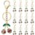 Nosiny 12 Pack Football Cherry Keychains, Cute Football Keychain Set with Cherry Design, Sports Team Gifts, Key Ring for Bags Backpack Team Party Favors
