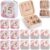 Nosiny 12 Pack Quinceanera Party Favor Gifts for Guests Travel Jewelry Case Princess Sweet 15th Thank You Gifts, Small Jewelry Boxes PU Leather Earring Organizer for Women 15th Birthday Party Favors