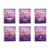 Nosiny 24 Sets Overdose Awareness Keychains Bulk with Cards, 6 Designs Purple Ribbon End Overdose Acrylic Keychain Addiction Recovery Support Group Gifts Event Giveaways