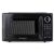 Nostalgia Retro Microwave Oven – 1.1 Cu Ft, 1000-Watt Countertop Size with Glass Turntable, Child Safety Lock, 8 Auto-Cook Programs, Digital Clock – Black