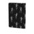 Notebook Cover (Halloween Funny Skeleton Skull Black and White)