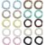 Nothstein 20Pcs Small Satin Hair Ties Scrunchies for Women Think Thin Hair