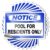 Notice Pool For Residents Only Signs – Holographic Vinyl Farm Animal