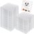 Novabright 80 Pieces 5 mm Large Square Fuse Bead Boards Plastic Clear Pegboards Kits Template Beading Supplies for Craft Projects