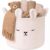 Novabright Sherpa Bunny Nursery Storage Basket Laundry Hamper with Handles