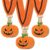 NOVWANG 10Pcs Halloween Pumpkin Medals Costume Competition Trophy Awards