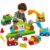 NoyiEon 100+ Pcs Building Blocks Set with 4 Construction Trucks, Large Baseplate, Post-Disaster Rebuild Pretend Play, STEM Toy for Fine Motor Skills & Emotional Growth, Gift for Kids Ages 3-8
