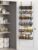 NQW 6-Tier Over Door Pantry Organizer, 60.4″ H Heavy Duty Metal Hanging Storage Rack for Laundry Bathroom, Black