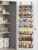 NQW 8-Tier Over Door Pantry Organizer, Heavy Duty Adjustable Metal Hanging Rack for Kitchen Laundry, Black