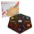 NRZSSN 15 in Wahoo Board Game, Marble Board Game for 4-6 Players, Fast Track Board Game with Complete Accessories, Classic Board Game for Game Night, Parties, (Small,Brown)