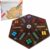 NRZSSN Wahoo Marble Board Game-Extra Large 23.6 Inches Game Board for 4 and 6 Players, Classic Family Fun with 30 Marbles, 6 Dice, Storage Bag & Gift Box, Bright Colors. (Extra Large, Flame)