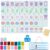 Nsldns 4 Layer Mahjong Tiles, 2026 New 160 Pcs Acrylic American Mahjong Tiles Set with Dice, Clear Engraved Western Game with Dice for Adults, Travel & Game Nights (Lotus Peacock)