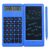 NSUQOA Foldable Calculator & 6 Inch LCD Writing Tablet Digital Drawing Pad 12 Digits Display with Stylus Pen Erase Button Lock Function(E)