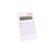 NSUQOA White 12 Digital Calculator Crystal Buttons Solar Battery Power Office Supplies