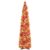 N&T NIETING Fall Tree Home Decor, 5FT Pop Up Tree with Lights & Timer & 8 Modes, Collapsible Tinsel Pencil Tree for Autumn Harvest Porch Thanksgiving Party Decorations, Fall Maple Leaves