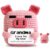 Ntwananowaxinwana Best Grandma Gifts from Granddaughter Grandson, Cute Handmade Crochet Pig Love Card Gifts for Birthday Christmas Thanksgiving, Thank You Pocket Hug Desk Decor Ornament