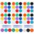 Nuanchu 54 Pcs Tempera Paint Cakes with Tray 9 Colors 2.24 x 0.71 Inch Giant Tempera Paint Set Painting Cakes Tray Palette with Paintbrush Paints Adults Art Supplies Crafts Drawing Artists