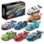 Nueris 8 Pack Technic Super Sports Cars Model Sets – 573 PCS MOC Building Block Car Raceing Engineering Toys – Gift Idea for Adults Boys Girls for Play and Display Collection