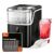 Nugget Ice Maker Countertop, 35Lbs/Day Portable Table Top Machine with Chewable & Crushed Ice, Self-Cleaning, One-Touch Operation for Home (with Descaler), Black