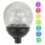 Nukinp 2PCS Replacement Solar Light Parts, 7 Colors LED Garden Wind Spinners Bulb with Switch Waterproof Solar Light Replacement Top
