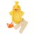 Nukinp Baby Chicken Costume for Infants and Toddlers, Soft Plush Easter Chick Outfit with Hooded Romper & Pants, Yellow Cute Animal Costume for Boys Girls 100cm