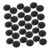 NULYLU 50pcs Round Plastic Luggage Feet Pads for Bag and Suitcase, Black Pp Material with Strong Stability and Quick Upgrade Function, Protective Replacement Studs for Travel Gear