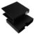 NULYLU Black A5 Size Card Pockets Shell Binder with 2-ring and Built-in Divider Easy to Use Hard Pp Material Card Protector for Storage
