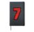 Number 7 Christmas 6 7 Matching 67 Meme Men Women Kids Hardcover Journal, Black