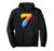 Number 7 Graffiti 7th Birthday Kids Drip Paint Party Seven Pullover Hoodie