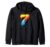 Number 7 Graffiti 7th Birthday Kids Drip Paint Party Seven Zip Hoodie