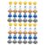 Numbered Pencil Toppers 30 Pack Silicone for Classroom 2 Sets