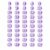 Numbered Pencil Toppers Purple