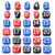 Numbered Pencil Toppers, Reusable Classroom Pencil Labels for Organization & Supply Tracking，red