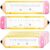 Number Line Dry Erase Boards, 10 Pcs Double Sided Dry Erase Board, Math Manipulatives Pencil Shape Number Line for Kindergarten Students Teacher Specical Education 1st 2nd Grade Classroom Must Haves