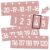 Number Line for Classroom Wall (-20 to +120) Light Mauve Numbers Bulletin Board for Students Math Learning Light Mauve Bulletin Border Decor Number Line Boarder Strips for Home School
