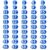 Number Pencil Topper Protector Caps, Soft Pencil Eraser End Decor Accessories for Standard Pencils, Classroom Stationery Marking Supplies Kids Fun Craft Decor(Light Blue,1~50)