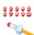 Number Pencil Topper Protector Caps, Soft Pencil Eraser End Decor Accessories for Standard Pencils, Classroom Stationery Marking Supplies Kids Fun Craft Decor(Pink,1~10)