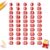 Number Pencil Toppers, 20 Pack Reusable Numbered Pencil Labels 1-20, Slide-On Identification Tags for Shared Writing Tools, Office Desks, Art Studios and Supply Organization (30Pcs Light Pink)