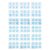 Number Spot Stickers Blue 18 Sheets Self Adhesive