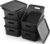 NUMIFUN Plastic Storage Baskets 6 Pack Sturdy Storage Organizer