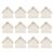 NUOBESTY 12pcs Wooden Piggy Bank Craft Kit, DIY House Shaped Money Box, Small Wooden Banks for Kids, Arts and Crafts Activity for School and