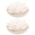 NUOBESTY 2pcs White Plaster Flower Diffuser Set for Small Room and Car, Non-Electric Essential Oil Passive Diffusers with Gradual Fragrance Release and Elegant Compact Design