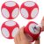 NUOBESTY 4pcs Giant Foam Dice, Dry Erase Dice Jumbo Big Writable Game Education Playing Game Teaching Prop for Home Classroom