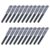 NUOBESTY 50pcs Pocket Size 0.5mm Fine Point Black Gel Ink Pens
