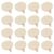 NUOBESTY 50pcs Wooden Place Card Clips for Party DIY Craft Rustic Beige Set