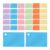 NUOBESTY 600pcs Perforated Index Cards with Color Coded Organization, Heavy Weight Paper Flashcards with Smooth Writing Surface, Standard Size Punched Note Cards for Mobile Study and School