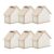 NUOBESTY 6pcs Wooden Piggy Bank Craft Kit, DIY House Shaped Money Box, Small Wooden Banks for Kids, Arts and Crafts Activity for School and