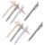 NUOBESTY Retractable Ballpoint Pens Smooth Writing Neutral Pens 10pcs with 0.5mm Black Ink Comfortable to Hold Design with Clip for Everyday Use for School and Office