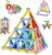 Nuorao 158Pcs Magnetic Building Sticks Blocks, Magnet Educational Toys STEM Toys Learning for Kids, 3D Construction Building Toy with Storage Bag